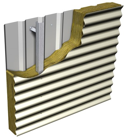cross section of sinusoidal wall cladding