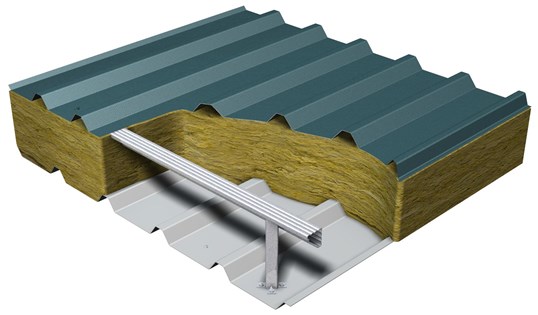 cross section of trapezoidal profile roofing sheets