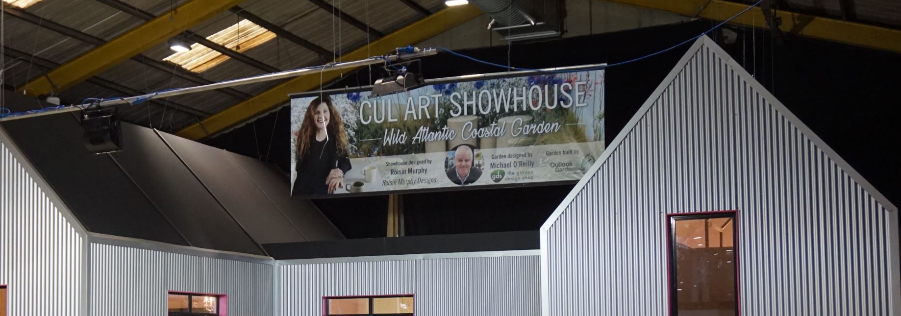 EQC showhouse using profile sheeting - Ideal Home Show, Dublin, 26-29th October 2018
